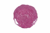 Holiday Home Iridescent Debossed Dessert Plate - Pink Lady Perspective: Main
