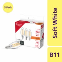 Everyday Living® 4.5-Watt (40-Watt) B11 Candle LED Light Bulb - Soft White (2700K) Perspective: Main