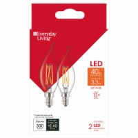 Everyday Living® 3.3-Watt (40-Watt) LED Candelabra Light Bulbs