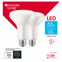 Everyday Living® 9.5-Watt (65-Watt) BR30 Indoor LED Floodlight Bulbs Perspective: Main