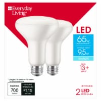 Everyday Living® 9.5-Watt(65-Watt) BR30 LED Light Bulbs Perspective: Main