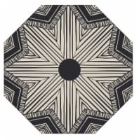 HD Designs Outdoors Market Umbrella - Black Geo Perspective: Main