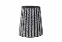 HD Designs Outdoors Cadiz Wicker Stool - Black/White Perspective: Main