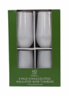 HD Designs Outdoors Thermal Wine Tumblers - 4 Pack - Iridescent White Perspective: Main