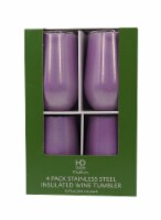 HD Designs Outdoors® Stainless Steel Insulated Wine Tumblers - Iridescent Violet Perspective: Main