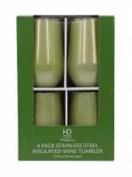 HD Designs Outdoors® Stainless Steel Insulated Wine Tumblers - Iridescent Dark Citron Perspective: Main