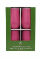 HD Designs Outdoors® Thermal Wine Tumblers - 4 Pack - Matte Pink Lemonade Perspective: Main