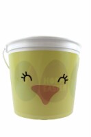 Holiday Home Chick Printed Easter Bucket - Yellow Perspective: Main