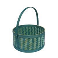 Holiday Home® 2-Tone Weave Easter Basket - Blue Perspective: Main