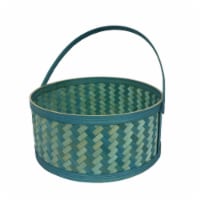 Holiday Home® 2-Tone Weave Easter Basket - Blue Perspective: Main