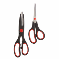Everyday Living® Stainless Steel Kitchen Shears - Black/Red