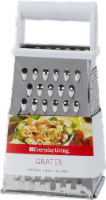 Everyday Living® Stainless Steel Grater with Plastic Handle