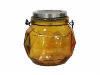 HD Designs Outdoors Solar Jar Decor - Yellow Perspective: Main