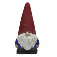The Joy of Gardening Small Solar Gnome with Red Hat Statue Perspective: Main
