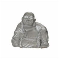 The Joy of Gardening Happy Buddha Statue - Gray Perspective: Main