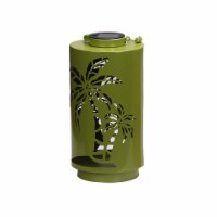 HD Designs Outdoors® Palm Metal Solar Accent - Light Green Perspective: Main