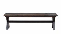 Modavari Home Fashions Alora Bench - Gray/Brown Perspective: Main