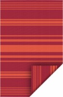 HD Designs Outdoors Striped Area Rug - Red/Orange Perspective: Main