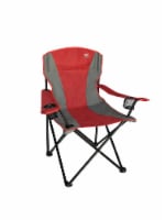 Glacier's Edge Premium Folding Chair - Red/Grey Perspective: Main