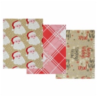 Holiday Home Kraft Santa Gift Wrap Perspective: Main