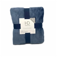 HD Designs® Etched Velvet Blanket - Blue
