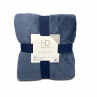 HD Designs® Etched Velvet Blanket - Blue