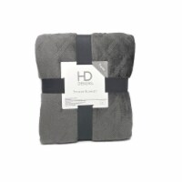 HD Designs Velvet Blanket - Grey