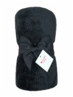 Everyday Living® Microplush Throw Blanket - Jet Black Perspective: Main