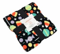 Holiday Home™ Candy Corn Throw - Jet Black Perspective: Main