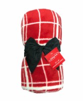 Holiday Home Holiday Plaid Throw - Red/White Perspective: Main