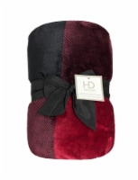 HD Designs™ Buffalo Oversized Microplush Throw Blanket - Tibetian Red Plaid Perspective: Main