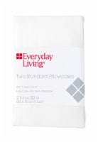 Everyday Living® 200 Thread Count Cotton/Polyester Pillow Case - 2 Piece - Brite White