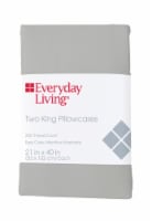 Everyday Living® 200 Thread Count Cotton/Polyester Pillow Case - Quiet Gray