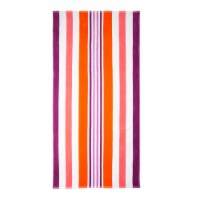 HD Designs Outdoors Cabana Striped Beach Towel - Holly Hock Perspective: Main