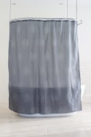 HD Designs Fabric Shower Curtain - Radient Gray Perspective: Main