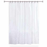 HD Designs YSi Polyester Fabric Shower Curtain - Silver Perspective: Main