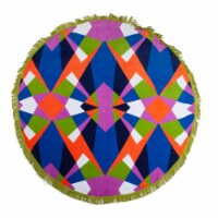 HD Designs Outdoors Round Print Beach Towel - Prism Perspective: Main