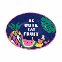 HD Designs Outdoors Be Cute Oval Bamboo Serve Tray Perspective: Main
