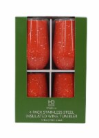 HD Designs Outdoors® Thermal Wine Tumblers - 4 Pack - Nasturtium Speck Perspective: Main