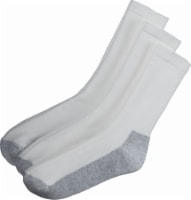 Michael Morgan Men's Crew Socks - 3 Pack - White Perspective: Main
