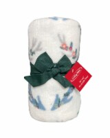 Holiday Home Rolled Throw with Antlers Perspective: Main