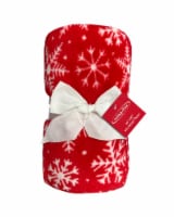 Holiday Home® Snowflakes Rolled Throw Perspective: Main
