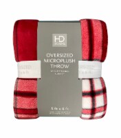 HD Designs® Transitions Plaid Oversized Throw - Red Perspective: Main