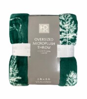 HD Designs® Wild Wood Oversized Throw - Green Perspective: Main