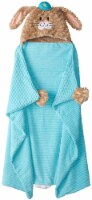Holiday Home Farmer Bunny Hooded Throw Blanket Perspective: Main