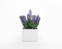 HD Designs Mini Artificial Potted Lavender Plant
