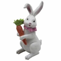 Holiday Home Glitter Bunny with Carrot - White Perspective: Main
