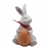 Holiday Home Glitter Bunny with Egg - White Perspective: Main