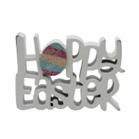 Holiday Home Hoppy Easter Tabletop Sign - White Perspective: Main
