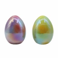 Holiday Home Iridescent Ceramic Egg Perspective: Main